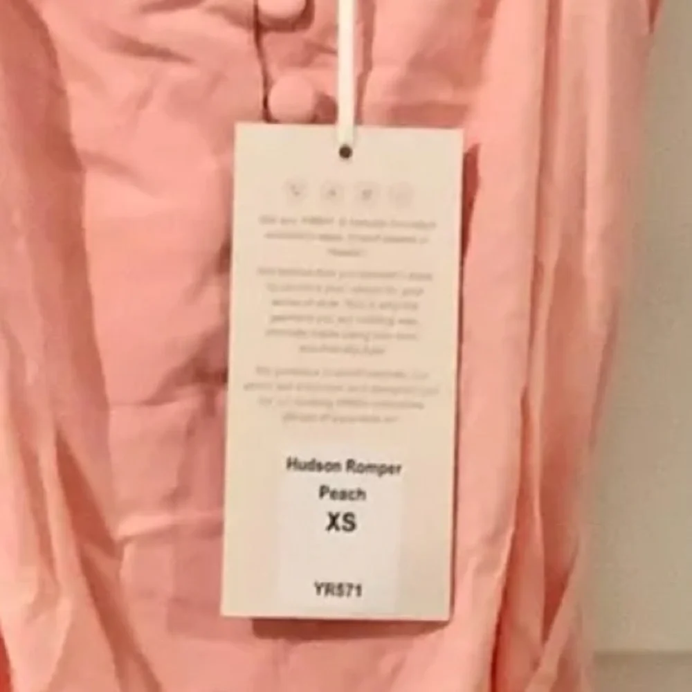 YIREH ROMPER (Hawaii Designer, NEW WITH TAGS NEVER WORN)- Coral/Peach Color - Picture 7 of 9